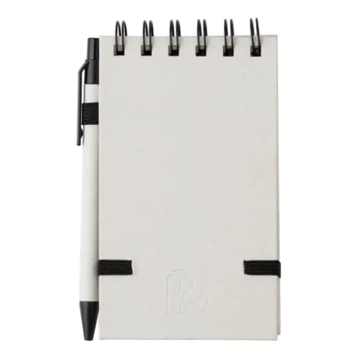 Gift Campaign Block notes tascabile A6 con pagine a righe e penna a inchiostro blu> Block Notes
