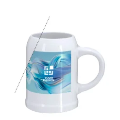 Gift Campaign Boccale per birra in ceramica bianca per sublimazione da 500 ml></noscript> Bicchieri Di Vetro Personalizzati