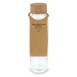 Gift Campaign Boraccia promozionale in vetro riciclato con tappo in sughero 500ml> Borracce In Vetro