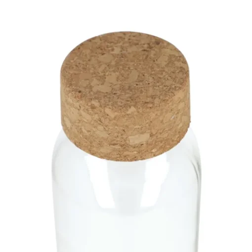 Gift Campaign Boraccia promozionale in vetro riciclato con tappo in sughero 500ml> Borracce In Vetro