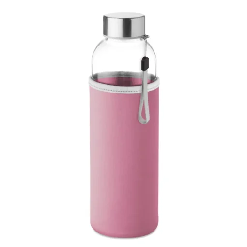 Gift Campaign Borracce con logo con custodia 500ml Downtown> Borracce In Vetro
