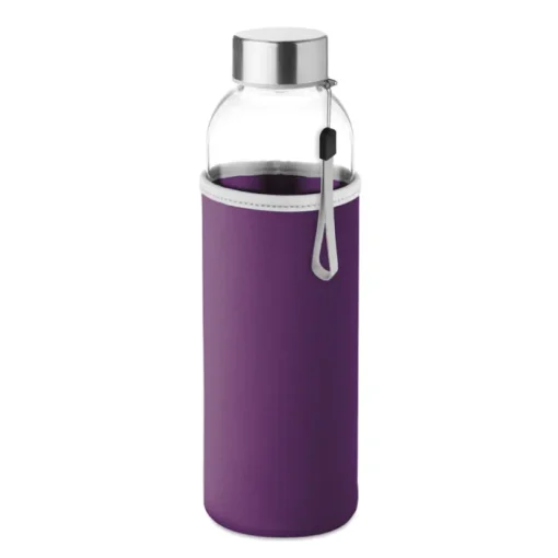 Gift Campaign Borracce con logo con custodia 500ml Downtown> Borracce In Vetro