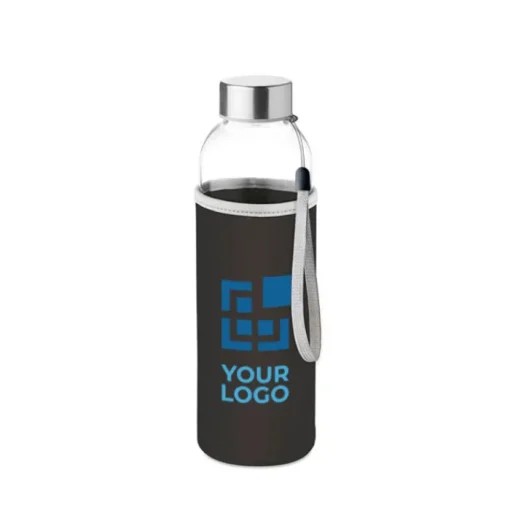 Gift Campaign Borracce con logo con custodia 500ml Downtown> Borracce In Vetro