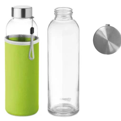 Gift Campaign Borracce con logo con custodia 500ml Downtown> Borracce In Vetro