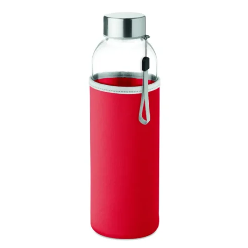 Gift Campaign Borracce con logo con custodia 500ml Downtown> Borracce In Vetro