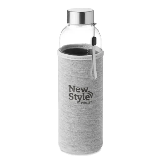 Gift Campaign Borracce con logo con custodia 500ml Downtown> Borracce In Vetro