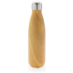 Gift Campaign Borracce con logo in acciaio con trama in legno da 500ml Wood Print> Borracce Termiche|Borracce Di Metallo