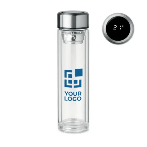 Gift Campaign Borracce da personalizzare vetro borosilicato 390ml Termo Tactile> Borracce Termiche|Borracce In Vetro