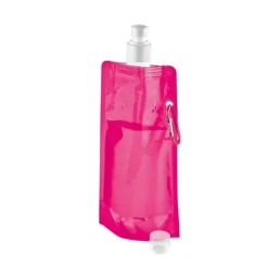 Gift Campaign Borracce di plastica pieghevoli pubblicitarie con gancio 460ml Clip> Borracce In Plastica