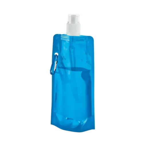 Gift Campaign Borracce di plastica pieghevoli pubblicitarie con gancio 460ml Clip> Borracce In Plastica
