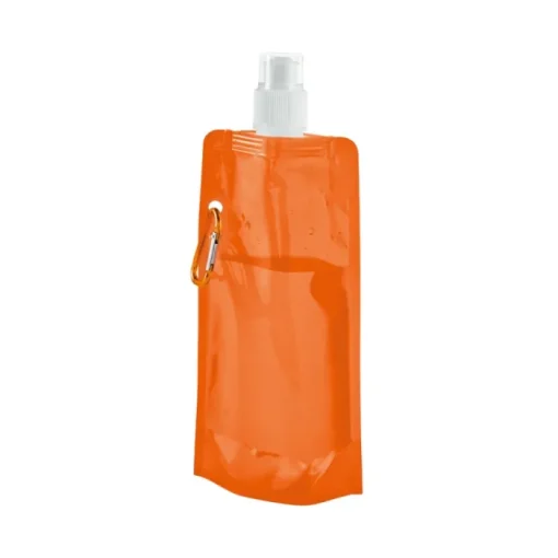 Gift Campaign Borracce di plastica pieghevoli pubblicitarie con gancio 460ml Clip> Borracce In Plastica