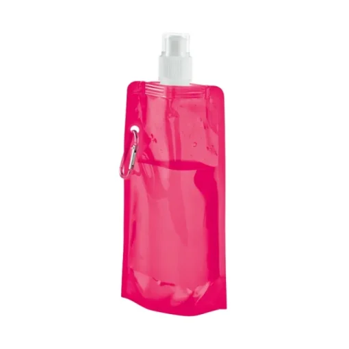 Gift Campaign Borracce di plastica pieghevoli pubblicitarie con gancio 460ml Clip> Borracce In Plastica