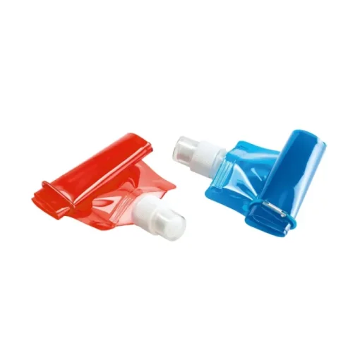 Gift Campaign Borracce di plastica pieghevoli pubblicitarie con gancio 460ml Clip> Borracce In Plastica