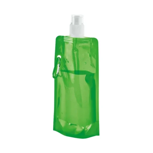 Gift Campaign Borracce di plastica pieghevoli pubblicitarie con gancio 460ml Clip> Borracce In Plastica