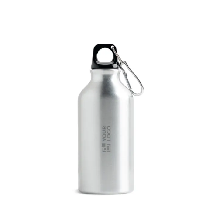 Gift Campaign Borracce ecologiche personalizzate con moschettone da 400ml> Borracce Di Metallo