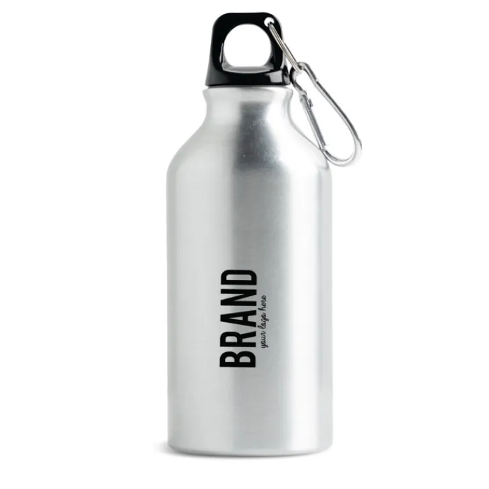 Gift Campaign Borracce ecologiche personalizzate con moschettone da 400ml> Borracce Di Metallo