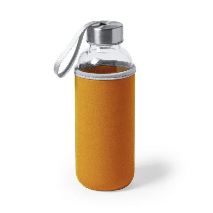 Gift Campaign Borracce gadget con custodia colorata 420ml Crystal Colorful> Borracce In Vetro