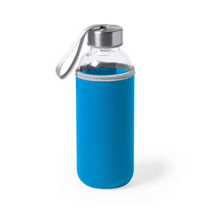 Gift Campaign Borracce gadget con custodia colorata 420ml Crystal Colorful> Borracce In Vetro