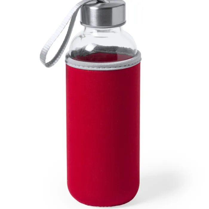 Gift Campaign Borracce gadget con custodia colorata 420ml Crystal Colorful> Borracce In Vetro