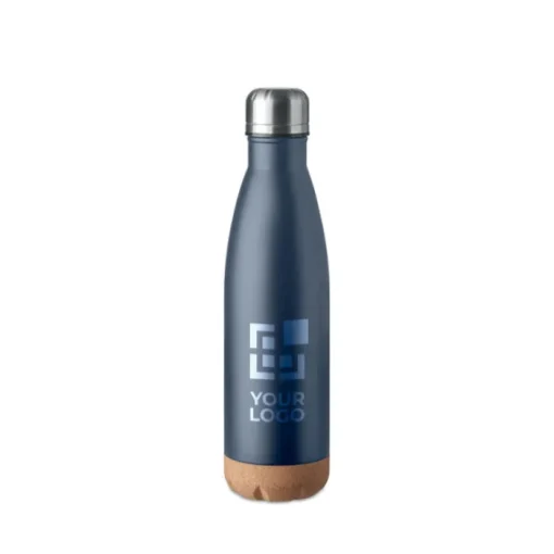 Gift Campaign Borracce promozionali con base in sughero 500ml Inox Cork> Gadget Ecologici|Borracce Di Metallo