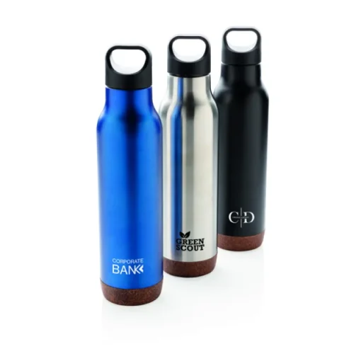 Gift Campaign Borracce promozionali con base in sughero da 600ml Cork Base> Borracce Termiche|Borracce Di Metallo