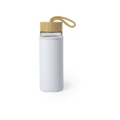 Gift Campaign Borracce promozionali in vetro 530ml Crystal Bamboo White> Gadget Ecologici|Borracce In Vetro