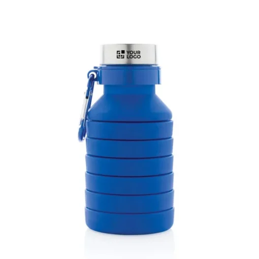 Gift Campaign Borracce promozionali pieghevoli in silicone alimentare 550ml Travel> Borracce In Plastica