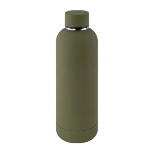 Gift Campaign Borraccia a doppia parete in acciaio inox con finitura in gomma 500ml> Borracce Di Metallo