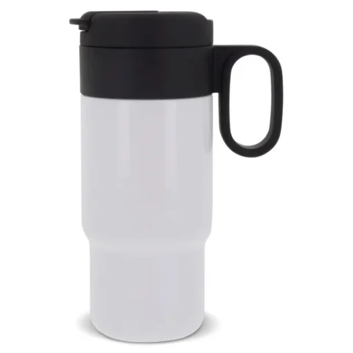 Gift Campaign Borraccia a doppia parete con tappo incernierato nero con manico 400ml> Bicchieri Termici Personalizzati