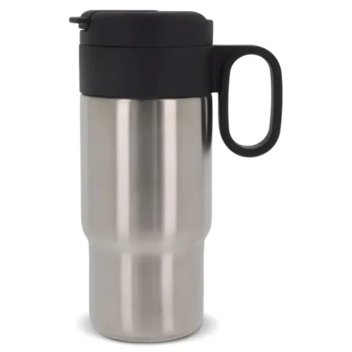 Gift Campaign Borraccia a doppia parete con tappo incernierato nero con manico 400ml> Bicchieri Termici Personalizzati
