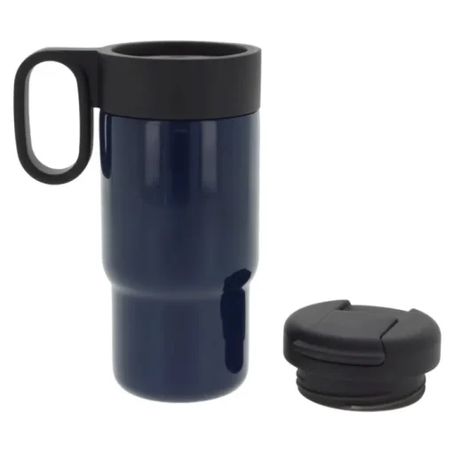 Gift Campaign Borraccia a doppia parete con tappo incernierato nero con manico 400ml> Bicchieri Termici Personalizzati