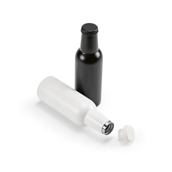 Gift Campaign Borraccia a forma di bottiglia di birra in acciaio inox riciclato 350ml> Borracce Di Metallo