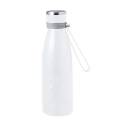 Gift Campaign Borraccia acciaio inox con motivo a rombi e laccetto in silicone 550ml> Borracce Di Metallo