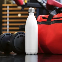 Gift Campaign Borraccia bianca in acciaio inox riciclato con tappo anti goccia 1,07l> Borracce Termiche|Borracce Di Metallo