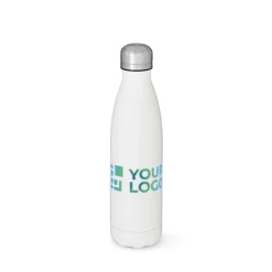 Gift Campaign Borraccia bianca in acciaio inox riciclato con tappo anti goccia 400ml> Borracce Termiche|Borracce Di Metallo