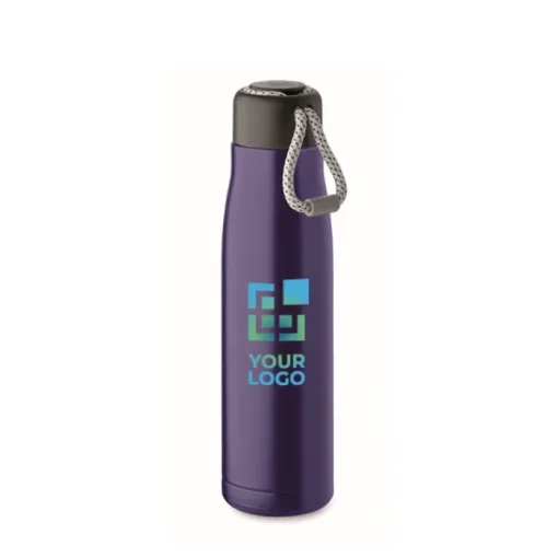 Gift Campaign Borraccia con doppio parete isolata in acciaio inox con cordino 500ml> Borracce Di Metallo