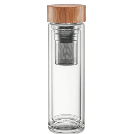 Gift Campaign Borraccia con doppio strato in vetro per tè e tisane 420ml TeaBoo> Gadget Ecologici|Borracce In Vetro