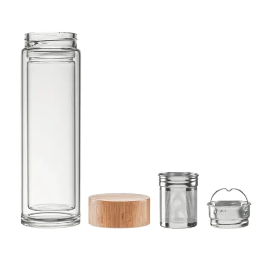 Gift Campaign Borraccia con doppio strato in vetro per tè e tisane 420ml TeaBoo> Gadget Ecologici|Borracce In Vetro