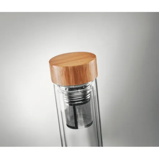 Gift Campaign Borraccia con doppio strato in vetro per tè e tisane 420ml TeaBoo> Gadget Ecologici|Borracce In Vetro