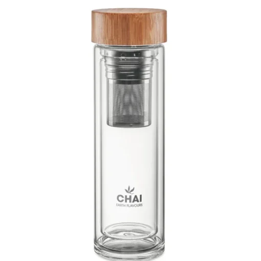 Gift Campaign Borraccia con doppio strato in vetro per tè e tisane 420ml TeaBoo> Gadget Ecologici|Borracce In Vetro
