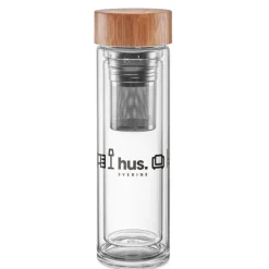 Gift Campaign Borraccia con doppio strato in vetro per tè e tisane 420ml TeaBoo></noscript> Gadget Ecologici|Borracce In Vetro