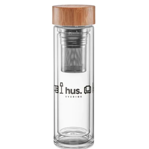 Gift Campaign Borraccia con doppio strato in vetro per tè e tisane 420ml TeaBoo> Gadget Ecologici|Borracce In Vetro