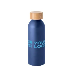 Gift Campaign Borraccia con logo in alluminio opaco con tappo a vite in bambù 550ml></noscript> Borracce Di Metallo