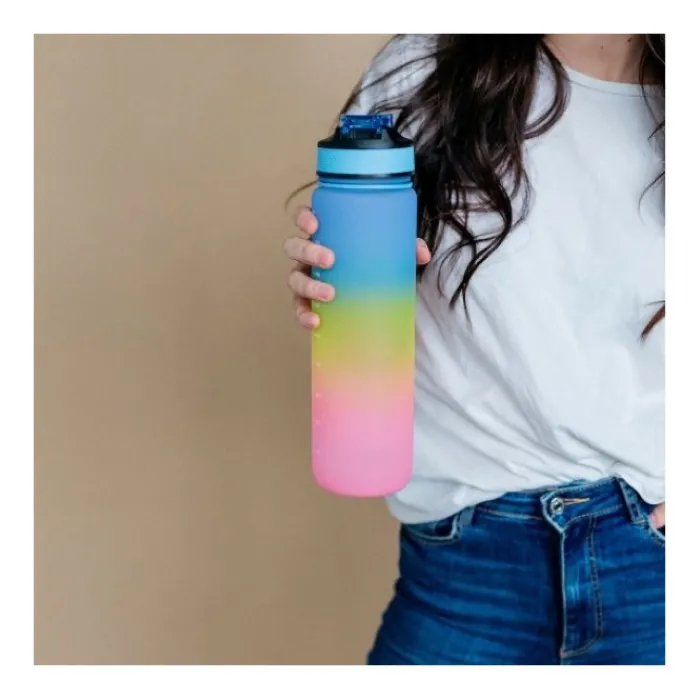 Gift Campaign Borraccia con marcatori per il consumo giornaliero di liquidi da 1l> Borracce In Plastica