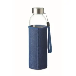 Gift Campaign Borraccia di vetro con custodia in neoprene 500ml Crystal Denim> Borracce In Vetro