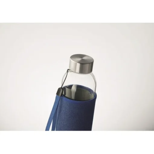 Gift Campaign Borraccia di vetro con custodia in neoprene 500ml Crystal Denim> Borracce In Vetro