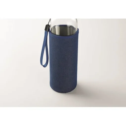 Gift Campaign Borraccia di vetro con custodia in neoprene 500ml Crystal Denim> Borracce In Vetro