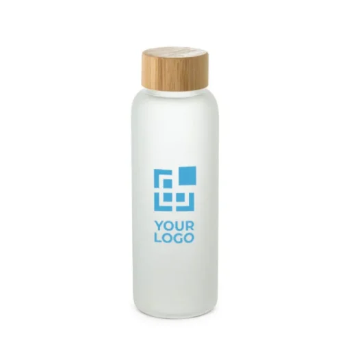 Gift Campaign Borraccia di vetro con finitura opaca e tappo in bambù da 500ml> Borracce In Vetro