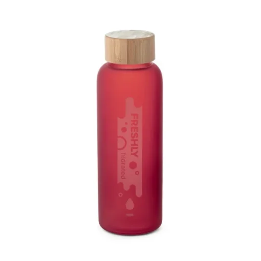 Gift Campaign Borraccia di vetro con finitura opaca e tappo in bambù da 500ml> Borracce In Vetro