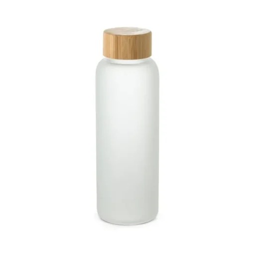 Gift Campaign Borraccia di vetro con finitura opaca e tappo in bambù da 500ml> Borracce In Vetro
